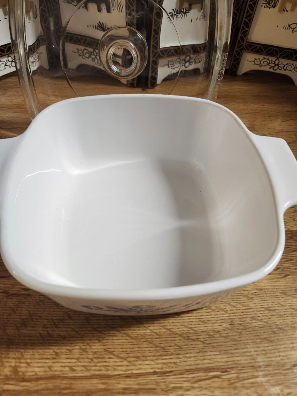 CorningWare Set of 3 Cornflower Blue Casserole Dishes w/Pyrex Lids Vintage - Picture 10 of 16